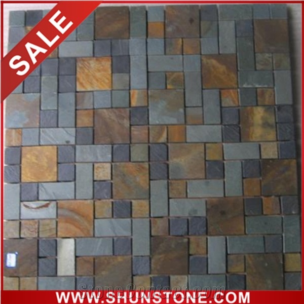 Cheap Slate Mosaic&Multicolor Slate Mosaic