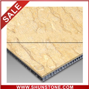 Cream Aluminium Honey Comb Compound Panel&Marble Composite Tile