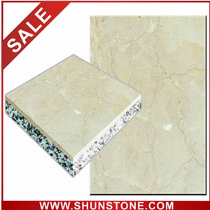 cream marfil  honey comb compound panel&marble composite tile