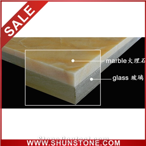 Professinal Honey Onyx Composite and Laminated Floor Tile