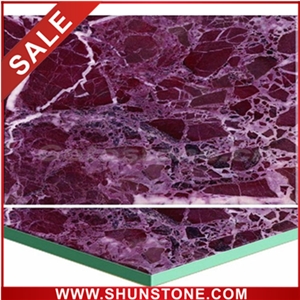 Purple Marble Composite Panel&Laminate Stone Panels