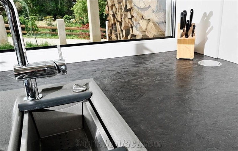  Matrix Granite Brushed Kitchen Countertops from Austria 