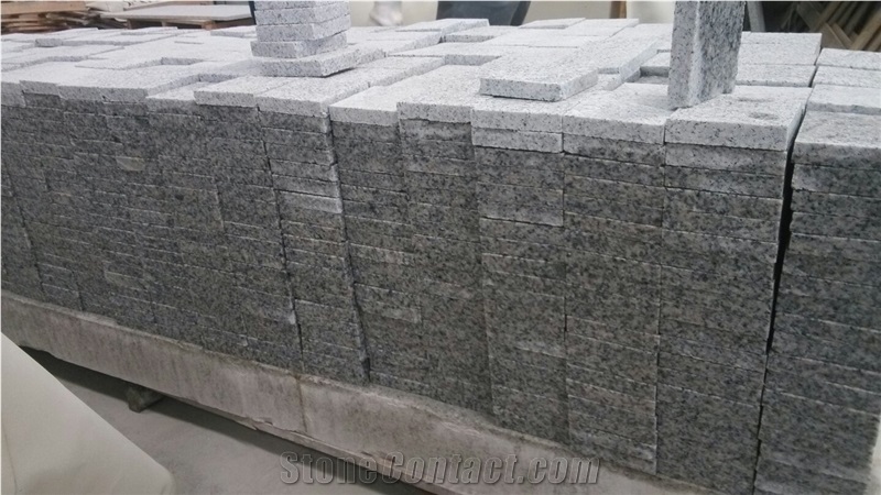G623 Grey Granite Flamed Cube Paving Tile