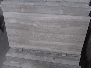 Guizhou Grey White Wooden Marble Polished Tiles & Slabs