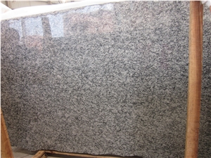 Spary White Granite Polished Slab, China Grey Granite