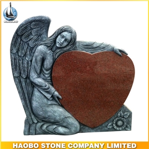 Indian Red Granite Tombstone & Monument