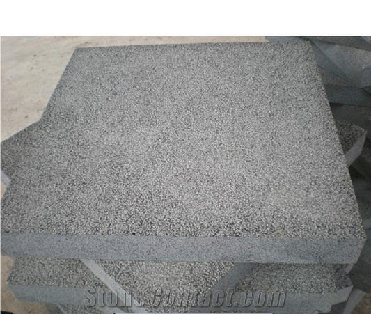 Hainan Grey Basalt Bushhammered Surface Paving Tiles
