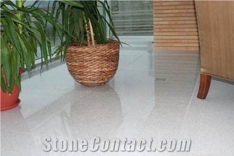 Pearl White Granite Polished Surface Floor Tiles