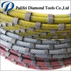 Diamond Wire Saw for Sandstone Granite Marble Concrete Wire Saw Cutting with Sintered Wire Saw Beads Diamond Wire Saw Machine