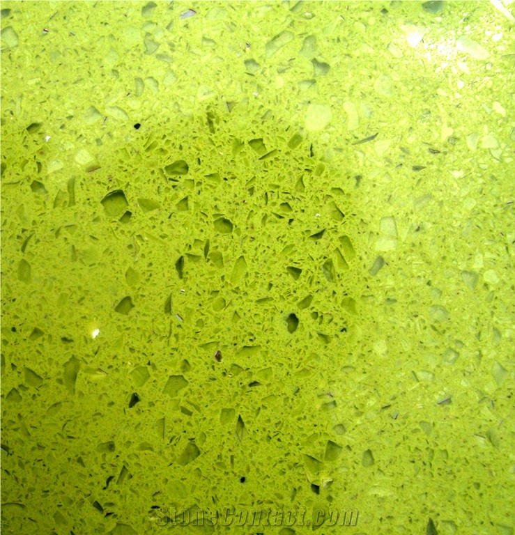 Fluro Green Quartz Stone