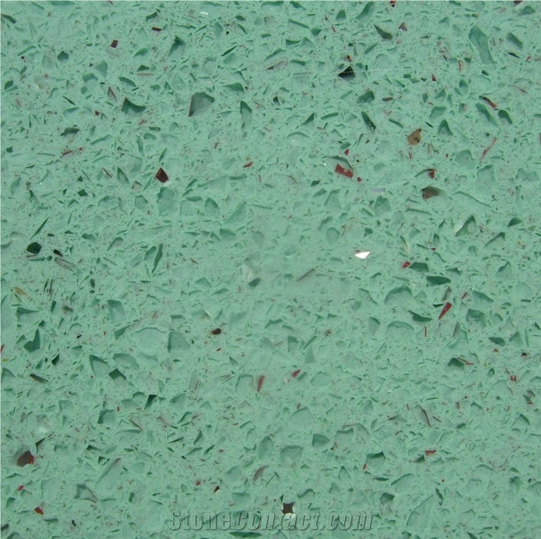 Ocean Green Stone Quartz Tiles &Slabs