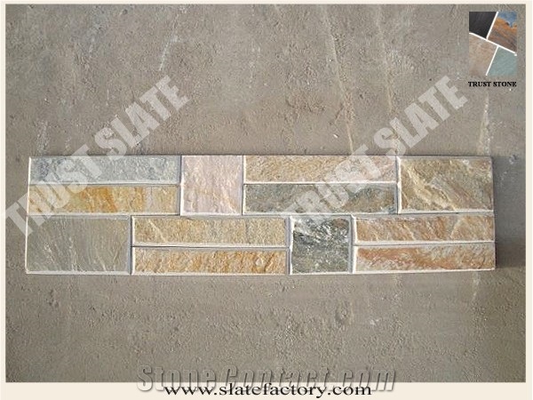 Beige Sandstone Cultured Stone Veneer, Sandstone Ledge Stone Walling,Classic Type Ledgestone