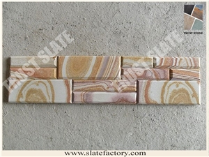 Beige Sandstone Cultured Stone Veneer, Sandstone Ledge Stone Walling,Classic Type Ledgestone