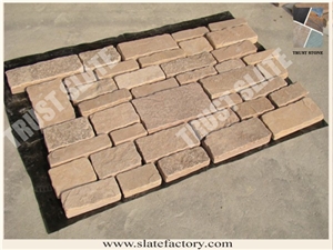 Pink Sandstone Loose Stone, Castle Stone, Sandstone Ledgestone, Fieldstone, Stone Veneer, Stacked Stone