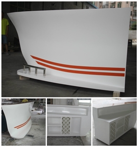 Boat Shape Mini Modern Acrylic Portable Restaurant Bar Counter