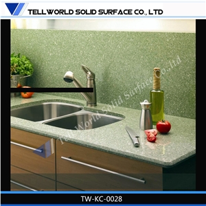 Pure Acrylic Home L-Shape Design Kitchen Counter