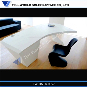 Pure Acrylic Stone Office Desk/Small Office Furnitures