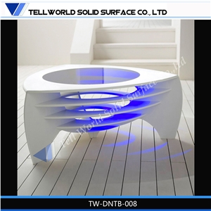 Tw Customized New Style Led Lights Design Dining Table
