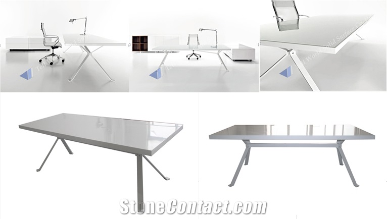 Widely Used Marble Computer Office Desk
