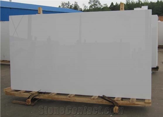 China Crystalized Stone Super White Cheap Outdoor Wall Tile