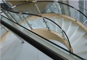 Super White Decorative High Gloss Glitter Laminate Step Stairs & Step