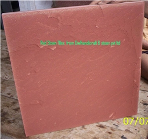 India Sichuan Red Sandstone, Agra Red Stone Slabs & Tiles