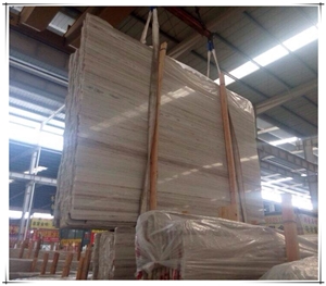 Crystal Wooden Line Marble Slabs & Tiles, China White Marble