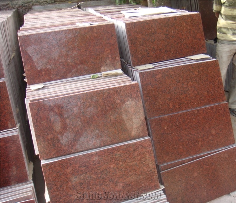 New Imperial Red Granite Tiles & Slabs, Polished Granite Floor Covering Tiles, Walling Tiles
