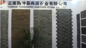 Sawn Multicolor Basalt Culture Stone, Lava Stone Basalt Cultured Stone