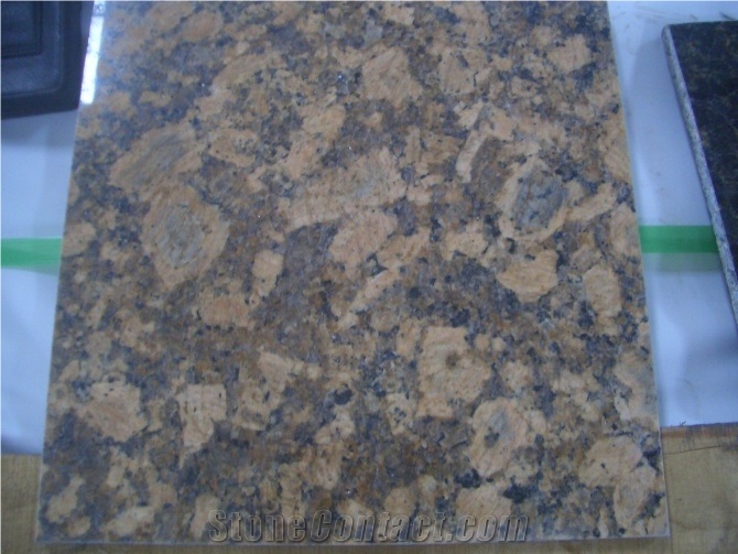 Giallo Fiorito Granite Tile, Brazil Yellow Granite Floor Tiles