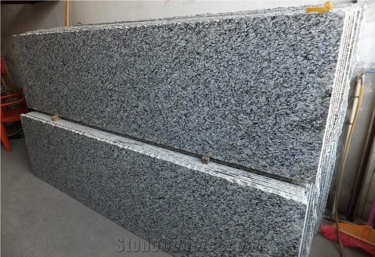 China Grey Spray White Granite Polished Steps,Stairs