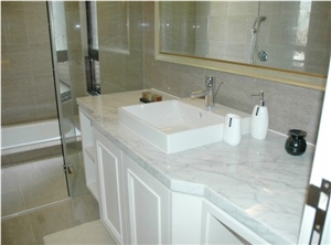 China White Marble Bath Tops,Vanity Tops