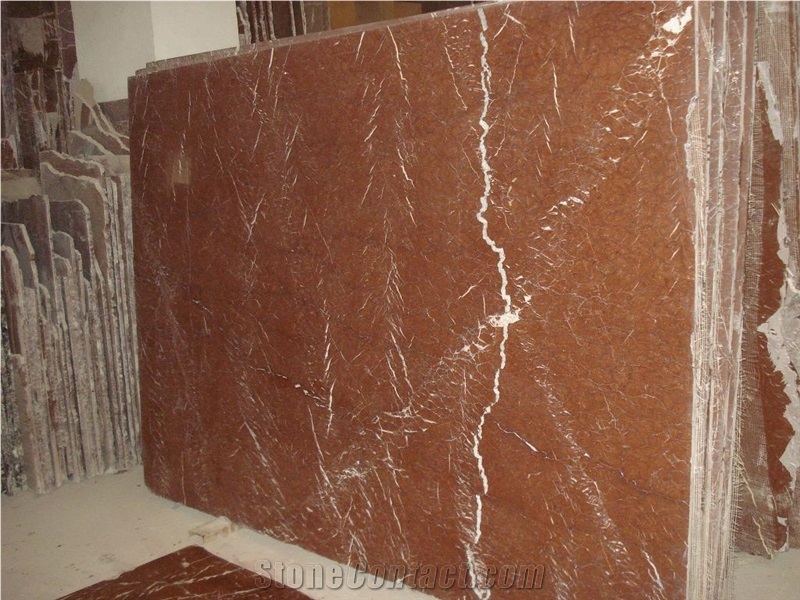 Polished Coral Red Marble Walling &Floor Slabs, China Red Marble
