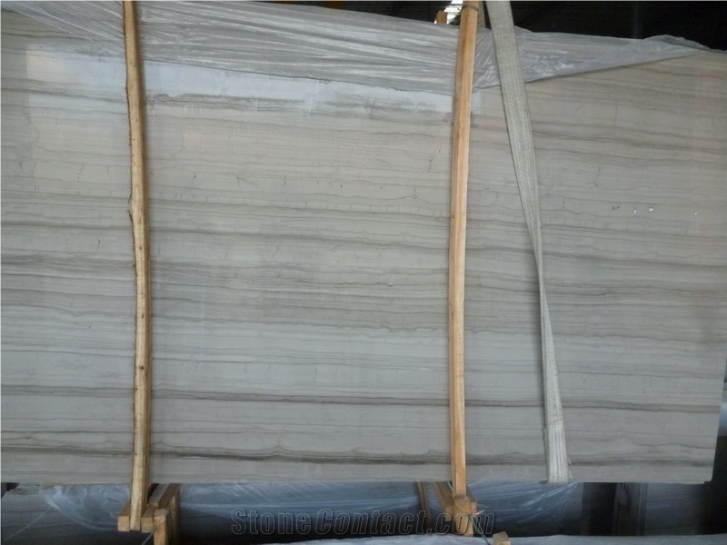 Athen Wooden Grey Wooden Marble Slab, China Grey Marble
