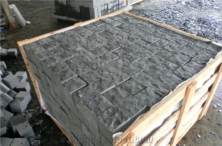 Zhangpu Black Basalt Cube & Pavers, Black Basalt Paving Sets