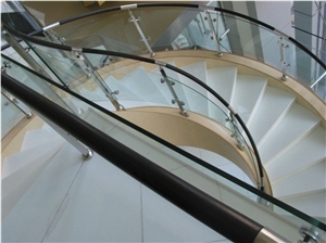 Crystal White Marble Stairs & Steps