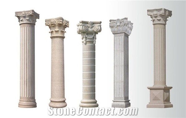 Hollow Roman Round Granite Column from China
