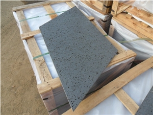 Lava Stone Basalt Slabs & Tiles, China Grey Basalt