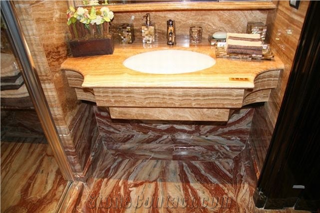 Bathroom Worktop,Vanity Tops in Beige Marble