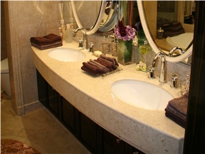 Beige Marble Bathroom Sinks & Basin