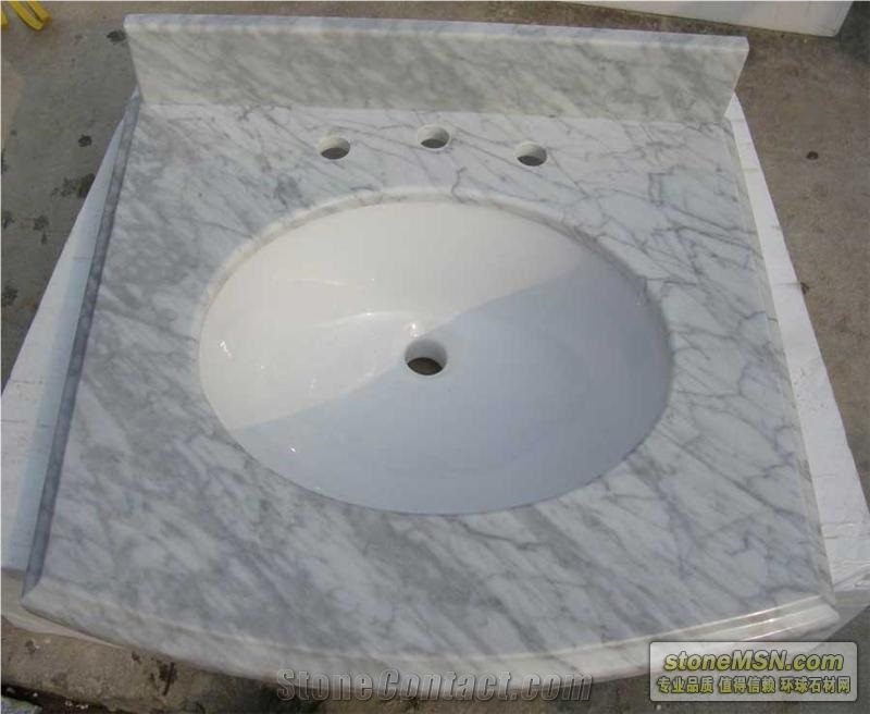 carrara white marble for vanity tops, bathroom tops