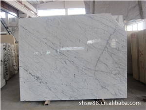 Carrara White Marble Tiles, Slabs for Wall, Flooring Covers, Calacatta Carrara White Marble