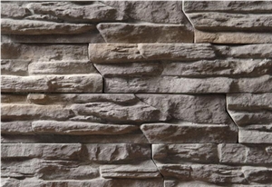Cement Ledge Stone，Concrete Cultured Stone Veneer for Wall Cladding Decoration Design