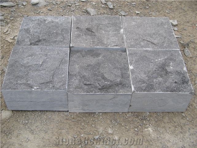 China Blue Limestone Cube Stone & Pavers