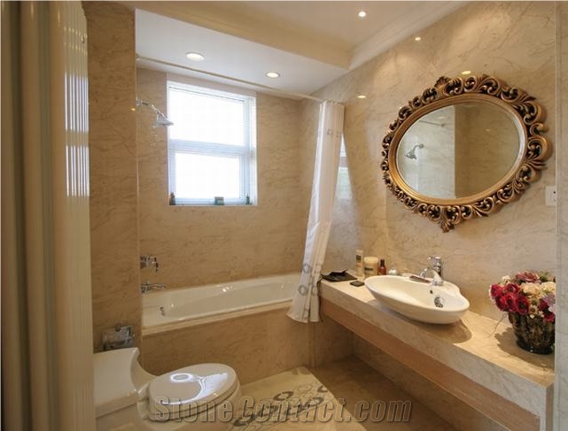 China Brown Marble Bathroom Worktops, Vanity Tops