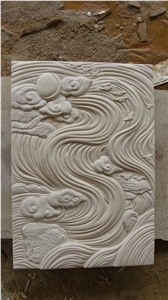 China White Sandstone Carving,Handcrafts