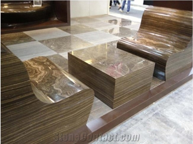 Tobacco Brown Limestone Tiles & Slabs for Wall Covering, Flooring
