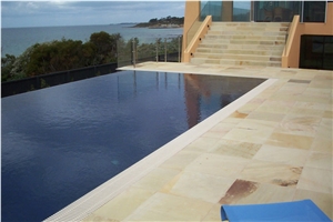 Desert Sand Sandstone Calibrated Pool Terrace Paving Tiles