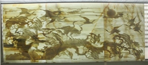 Relief Onyx Glass Backlit Panel Tile