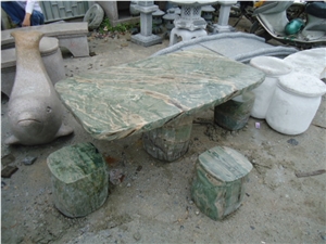 Garden Stone Green Granite Table Sets